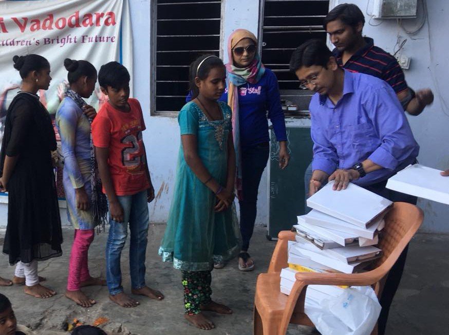 Corporate donations in Vadodara NGO activity