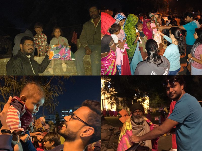 Charity volunteers helping community in Vadodara