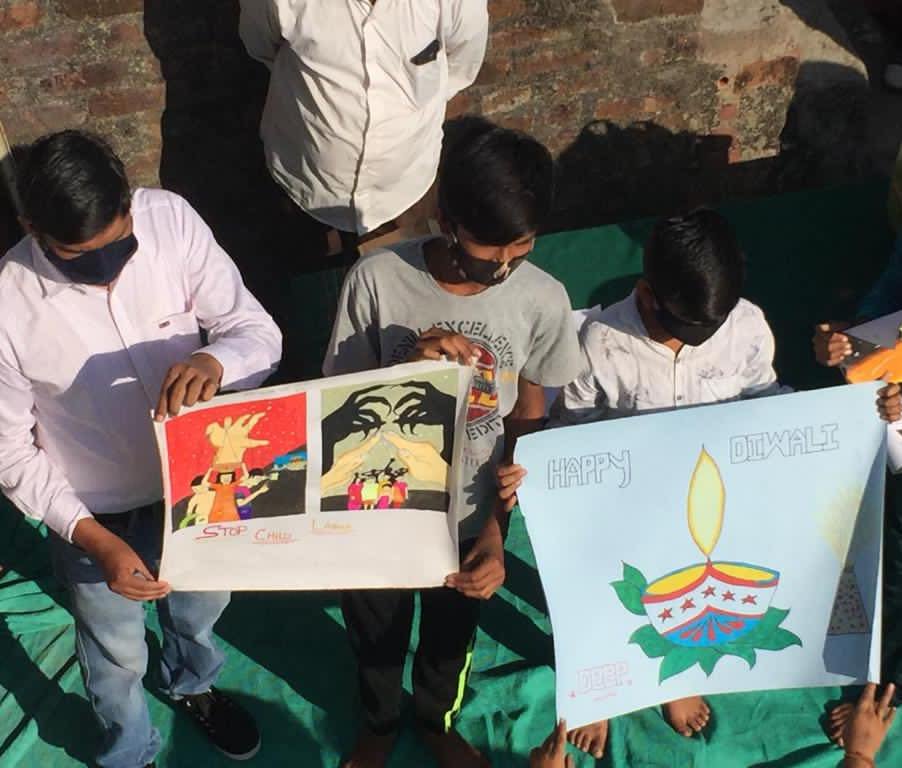 Happy Faces Vadodara children poster activity