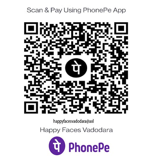 Donate via PhonePe to Happy Faces Vadodara