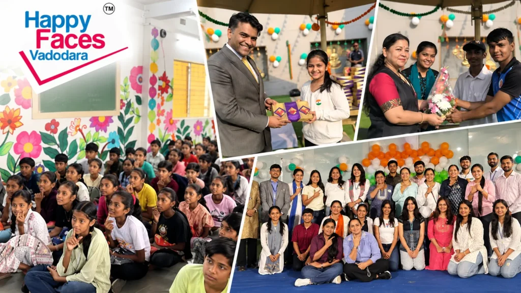 Youth volunteers supporting education in Vadodara